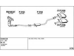 FENNO KI706 išmetimo sistema 
 Išmetimo sistema -> Išmetimo sistema, visa