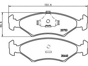 COBREQ N-128 stabdžių trinkelių rinkinys, diskinis stabdys
1039106, 118589, 1595523, 1619209