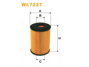 WIX FILTERS WL7227 alyvos filtras 
 Techninės priežiūros dalys -> Techninės priežiūros intervalai
166.184.06.25, 1661800009, 1661800109