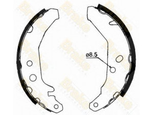 Brake ENGINEERING SH1279 stabdžių trinkelių komplektas 
 Techninės priežiūros dalys -> Papildomas remontas
1041483, 5030105, 6183876, 6978969