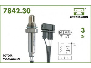 MTE-THOMSON 7842.30.061 lambda jutiklis 
 Variklis -> Variklio elektra
030.906.265.G, 037.906.265.E, 037.906.265.F