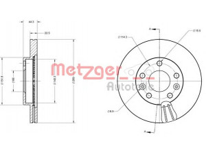 METZGER 6110683 stabdžių diskas 
 Dviratė transporto priemonės -> Stabdžių sistema -> Stabdžių diskai / priedai
4020 663 00R