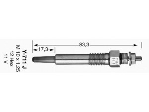 NGK 5264 kaitinimo žvakė 
 Kibirkšties / kaitinamasis uždegimas -> Kaitinimo kaištis
8-8440-2303-1