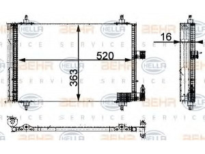 HELLA 8FC 351 301-381 kondensatorius, oro kondicionierius 
 Oro kondicionavimas -> Kondensatorius
6453.EC, 6455.AS, 6455.CQ, 96.367.224