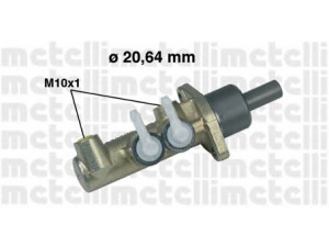 METELLI 05-0273 pagrindinis cilindras, stabdžiai 
 Stabdžių sistema -> Pagrindinis stabdžių cilindras
7078629