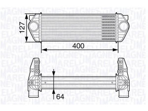 MAGNETI MARELLI 351319202680 tarpinis suslėgto oro aušintuvas, kompresorius 
 Variklis -> Oro tiekimas -> Įkrovos agregatas (turbo/superįkrova) -> Tarpinis suslėgto oro aušintuvas
1 432 312, 7T169L440AE