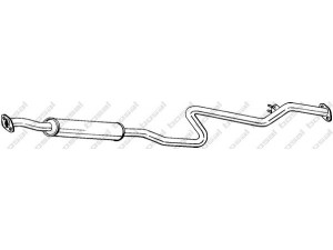 BOSAL 287-399 vidurinis duslintuvas 
 Išmetimo sistema -> Duslintuvas
FP28-40-300A, FP28-40-300B, FS90-40-300A