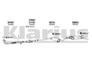 KLARIUS 750099U išmetimo sistema