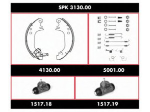 REMSA SPK 3130.00 stabdžių rinkinys, būgniniai stabdžiai 
 Stabdžių sistema -> Būgninis stabdys -> Stabdžių remonto rinkinys
4241-6V