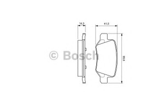BOSCH 0 986 424 522 stabdžių trinkelių rinkinys, diskinis stabdys
168 420 04 20, 169 420 04 20, 414 420 01 20