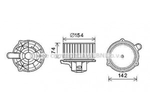 AVA QUALITY COOLING HY8349 elektrovariklis, vidinis pūtiklis 
 Šildymas / vėdinimas -> Orpūtė/dalys
971132H000