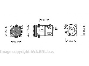 AVA QUALITY COOLING VOK030 kompresorius, oro kondicionierius 
 Oro kondicionavimas -> Kompresorius/dalys
30611276, 30612001, 30612618, 30614010