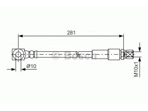 BOSCH 1 987 476 405 stabdžių žarnelė 
 Stabdžių sistema -> Stabdžių žarnelės
5 62 328, 90008235, 90168898, 90008235