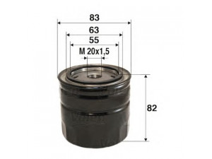 VALEO 586060 alyvos filtras 
 Filtrai -> Alyvos filtras
15601-87305-000, 15601-87310-LOC