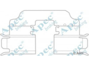 APEC braking KIT1157 priedų komplektas, stabdžių trinkelė
