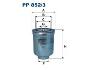 FILTRON PP852/3 kuro filtras 
 Filtrai -> Kuro filtras
1770A172, 1770A253