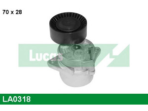 LUCAS ENGINE DRIVE LA0318 įtempiklio svirtis, V formos rumbuotas diržas 
 Diržinė pavara -> V formos rumbuotas diržas/komplektas -> Įtempiklis
