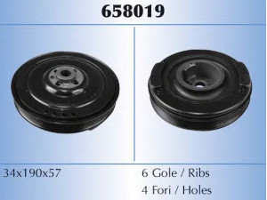 MAL? 658019 skriemulys, alkūninis velenas 
 Diržinė pavara -> Dirželio skriemulys
074105251AC, 074105251N, 074105251R
