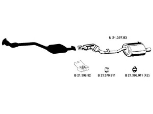 EBERSPÄCHER 212213 išmetimo sistema 
 Išmetimo sistema -> Išmetimo sistema, visa