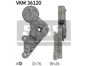 SKF VKM 36120 įtempiklio skriemulys, V formos rumbuotas diržas 
 Diržinė pavara -> V formos rumbuotas diržas/komplektas -> Įtempiklio skriemulys
74 31 275 380, 1275380