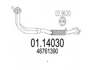 MTS 01.14030 išleidimo kolektorius 
 Išmetimo sistema -> Išmetimo vamzdžiai
46761390