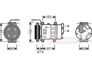 VAN WEZEL 4300K434 kompresorius, oro kondicionierius 
 Oro kondicionavimas -> Kompresorius/dalys
7700871663