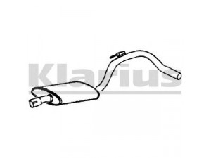 KLARIUS JR287T vidurinis duslintuvas 
 Išmetimo sistema -> Duslintuvas
EBC10077, EBC10077, EBC10077, EBC10077