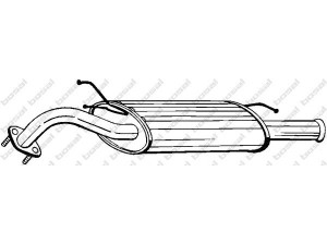 BOSAL 165-283 galinis duslintuvas 
 Išmetimo sistema -> Duslintuvas
28700-29050, 28700-29051, 28700-29052