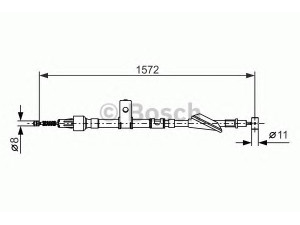 BOSCH 1 987 477 607 trosas, stovėjimo stabdys 
 Stabdžių sistema -> Valdymo svirtys/trosai
54401 60G00 000, 54401-60G00, 5440160G00