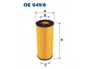 FILTRON OE649/8 alyvos filtras 
 Techninės priežiūros dalys -> Techninės priežiūros intervalai
1142 8 513 378, 11427788454, 11427788460