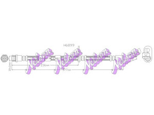 Brovex-Nelson H6899 stabdžių žarnelė 
 Stabdžių sistema -> Stabdžių žarnelės
D65143980