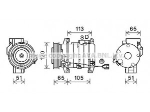 AVA QUALITY COOLING HDK289 kompresorius, oro kondicionierius 
 Oro kondicionavimas -> Kompresorius/dalys
38810RJJ003