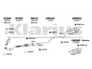 KLARIUS 391712U išmetimo sistema 
 Išmetimo sistema -> Išmetimo sistema, visa