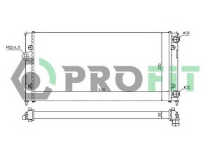 PROFIT PR 9522A1 radiatorius, variklio aušinimas 
 Aušinimo sistema -> Radiatorius/alyvos aušintuvas -> Radiatorius/dalys
1H0121253D, 1H0121253D, 1H0121253E