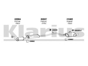 KLARIUS 630359E išmetimo sistema 
 Išmetimo sistema -> Išmetimo sistema, visa