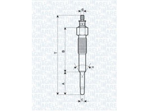 MAGNETI MARELLI 062900041304 kaitinimo žvakė 
 Kibirkšties / kaitinamasis uždegimas -> Kaitinimo kaištis
19850 87702 000, 5960 40, 19850 64020