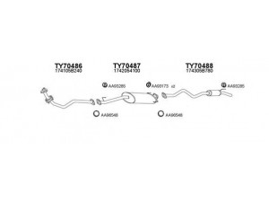 VENEPORTE 700030 išmetimo sistema 
 Išmetimo sistema -> Išmetimo sistema, visa