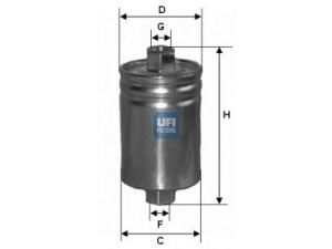 UFI 31.589.00 kuro filtras
25121150, 25121160, 8-25121150-0