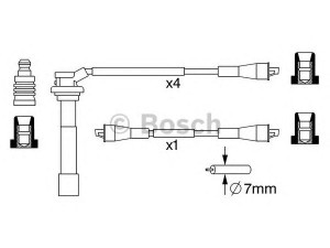 BOSCH 0 986 357 053 uždegimo laido komplektas 
 Kibirkšties / kaitinamasis uždegimas -> Uždegimo laidai/jungtys
33705 75F03 000, 33705-75F03