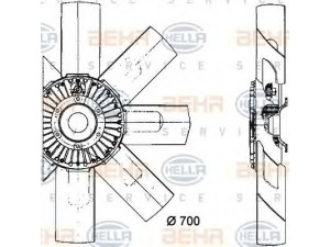 HELLA 8MV 376 728-301 ventiliatorius, radiatoriaus