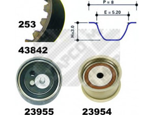 MAPCO 23842 paskirstymo diržo komplektas 
 Techninės priežiūros dalys -> Papildomas remontas
078 198 119, 078 198 119, 078 198 119