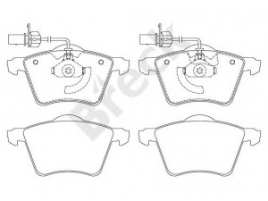 BRECK 23034 00 703 10 stabdžių trinkelių rinkinys, diskinis stabdys 
 Techninės priežiūros dalys -> Papildomas remontas
1151377, 1201124, 1M212K021AA, 1M212K021BA