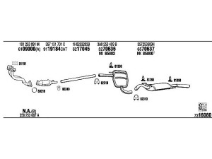 WALKER VW80333 išmetimo sistema 
 Išmetimo sistema -> Išmetimo sistema, visa