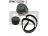SKF VKMC 02204-1 vandens siurblio ir paskirstymo diržo komplektas 
 Aušinimo sistema -> Vandens siurblys/tarpiklis -> Vandens siurblys
55248394, 46403659, 46422512, 55248394