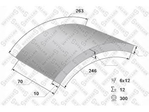 STELLOX 85-01140-SX stabdžių antdėklo rinkinys, būgninis stabdys
3094210510, 3094210810, 3094214910