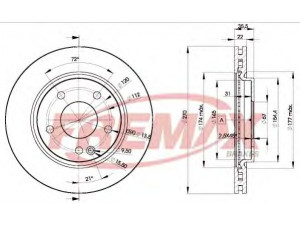 FREMAX BD-2112 stabdžių diskas 
 Stabdžių sistema -> Diskinis stabdys -> Stabdžių diskas
414 421 0012