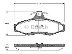 BOSCH 0 986 TB2 762 stabdžių trinkelių rinkinys, diskinis stabdys 
 Techninės priežiūros dalys -> Papildomas remontas
96245179, 96253368, S4521001, S4521006