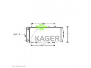 KAGER 31-0994 radiatorius, variklio aušinimas 
 Aušinimo sistema -> Radiatorius/alyvos aušintuvas -> Radiatorius/dalys
6U0121253
