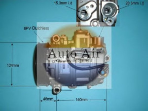 AUTO AIR GLOUCESTER 14-0039R kompresorius, oro kondicionierius 
 Oro kondicionavimas -> Kompresorius/dalys
JPB000172, JPB000173, LR012593