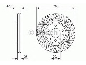 BOSCH 0 986 479 884 stabdžių diskas 
 Dviratė transporto priemonės -> Stabdžių sistema -> Stabdžių diskai / priedai
5 69 056, 90496327, 90512029, 32 02 5723